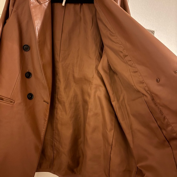 BCBGeneration Brown Leather Jacket - Picture 6 of 8